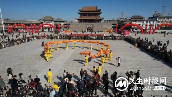 河北磁县：萌娃舞狮贺新春 文化惠民年味浓