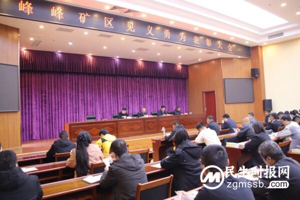 峰峰矿区召开见义勇为表彰大会