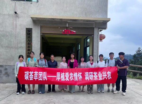 湖南中医药大学师生团队 探索茶产业绿色发展新路径