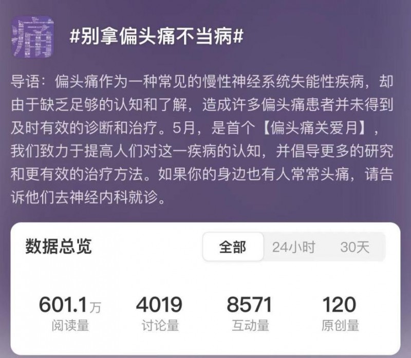 别拿偏头痛不当病——5月首个“偏头痛关爱月”圆满结束