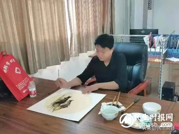 书画笔会迎国庆 丹青翰墨写华章 天天鲜超市喜迎国庆暨中原归藏书画院名家联谊会