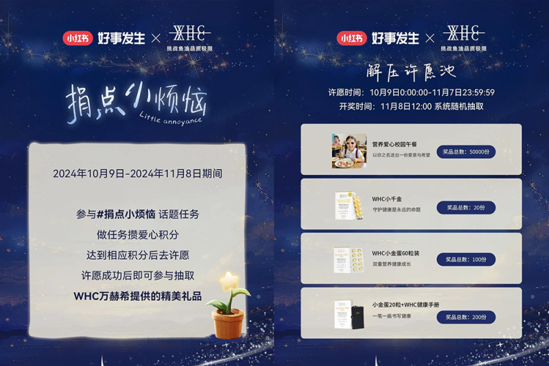 小红书「好事发生」ip携whc万赫希关注情绪健康，共谱品牌公益营销新篇章