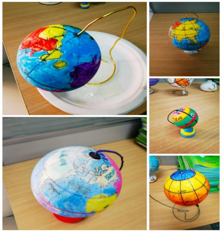 小小圆球转动梦想 ——湘机中学初一年级开展地球仪制作比赛 小小圆球转动梦想 ——湘机中学初一年级开展地球仪制作比赛